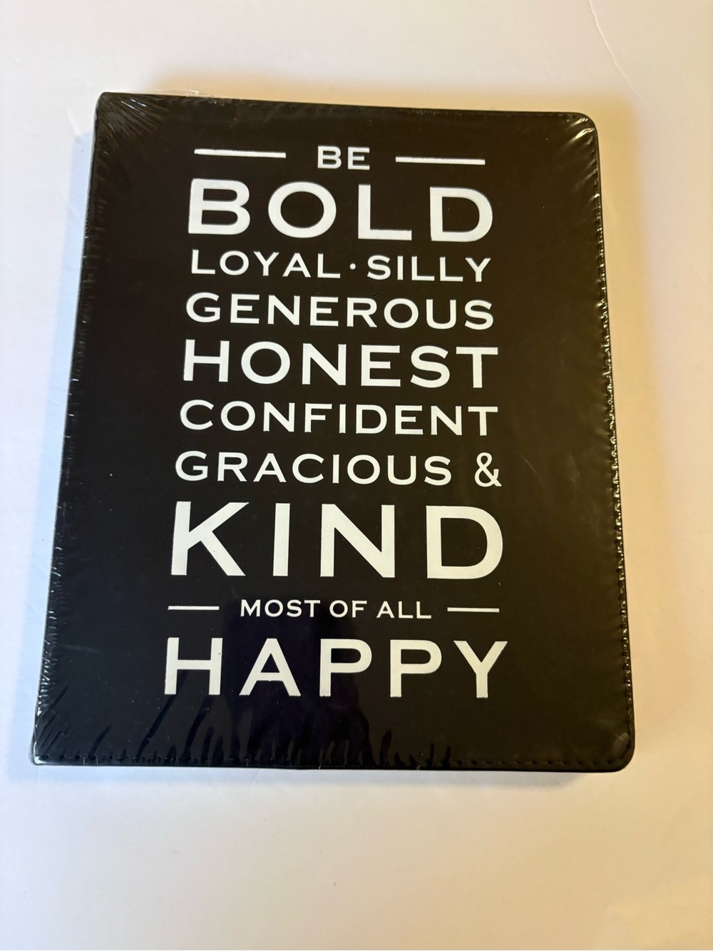 Black Inspirational 'Be Bold' Journal - Motivational Cover